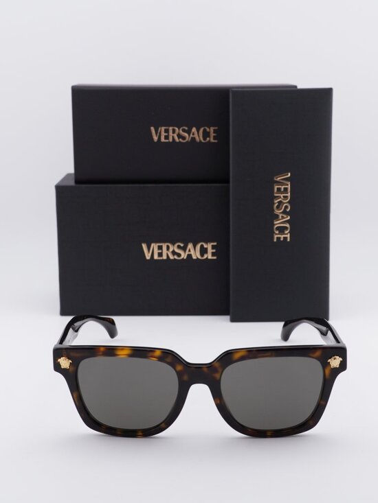 Versace VE4510U 108/3 Unisex Square Sunglasses – Havana / Brown main image 9